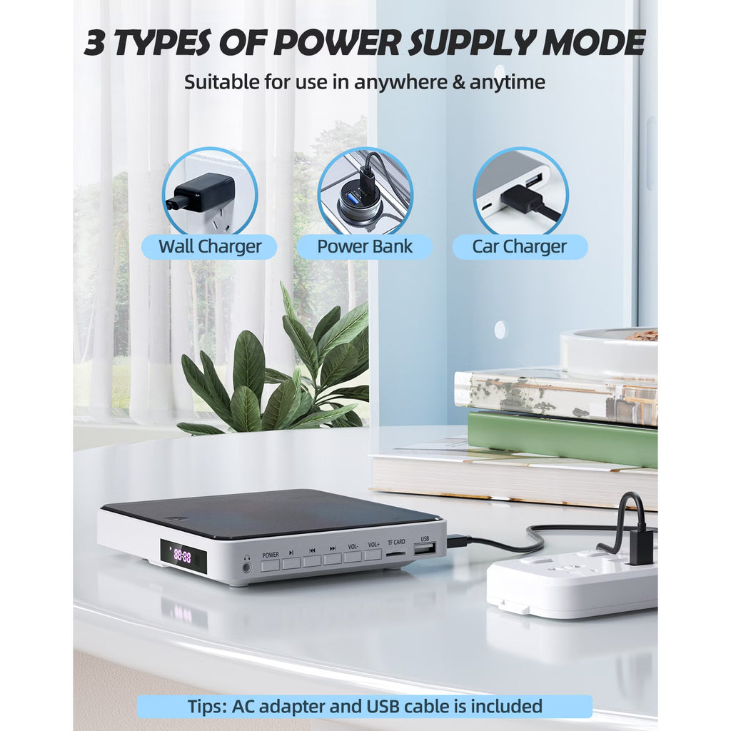 Arafuna Portable DVD Players for TV, 1080P Mini DVD Player with Remote, Hdmi Cable, Support Playback