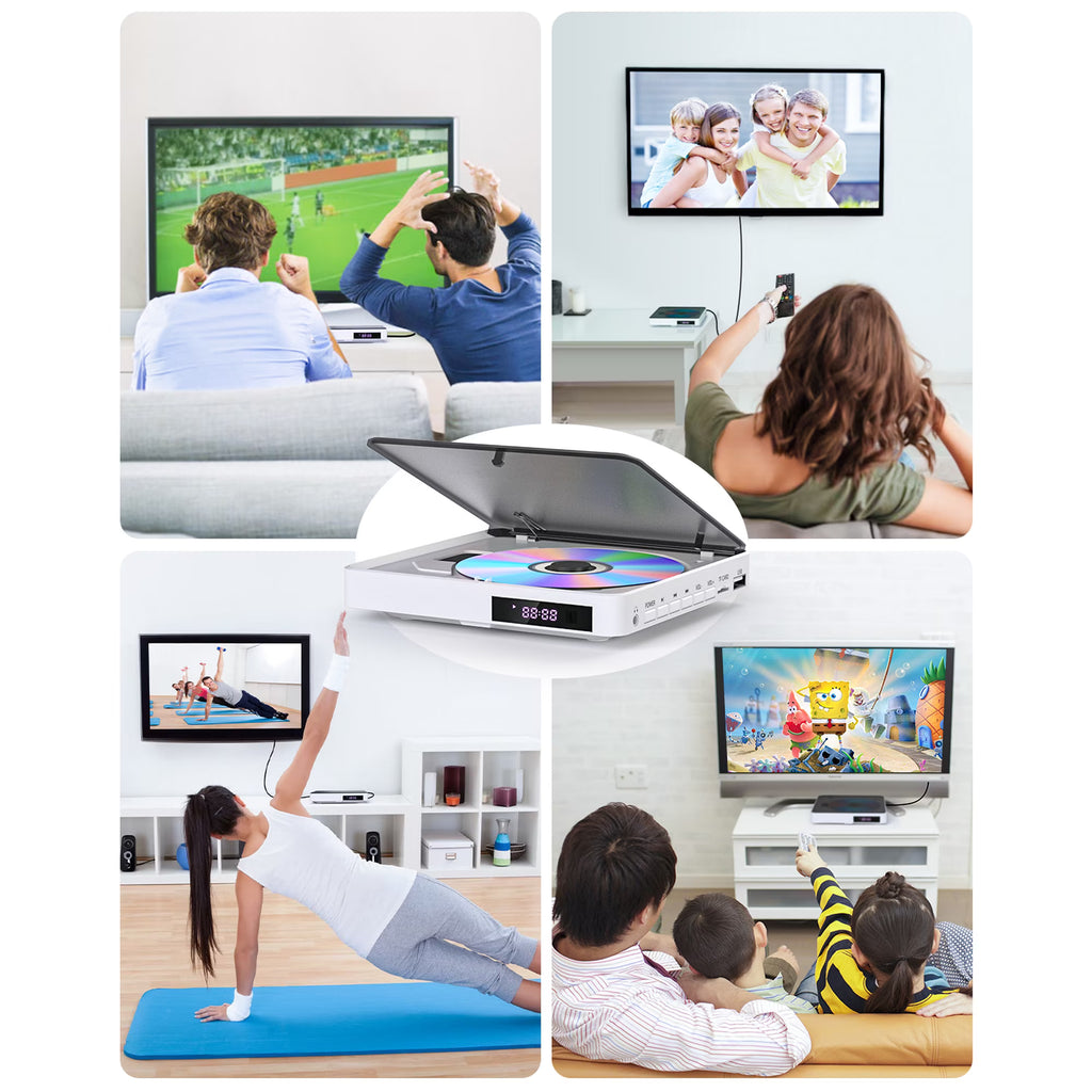 Arafuna Portable DVD Players for TV, 1080P Mini DVD Player with Remote, Hdmi Cable, Support Playback